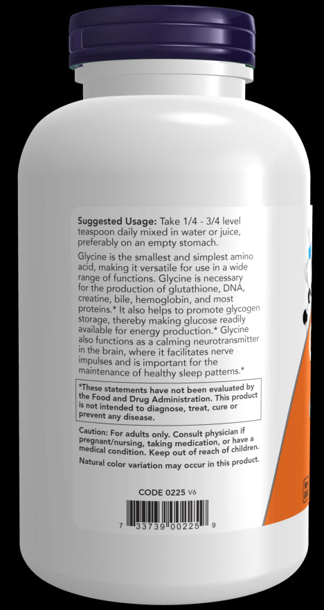 Image of Glycine Pure Powder 454g suggested usage